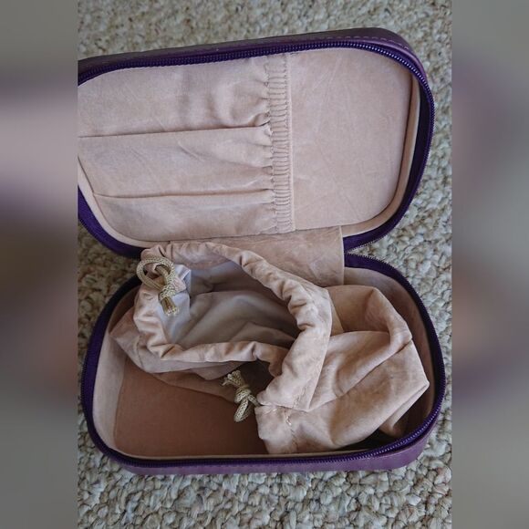 Rowallen Purple Leather jewelry box - Picture 1 of 12